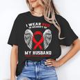 I Wear Red In Memory Of My Husband Heart Disease Awareness Unisex T-Shirt