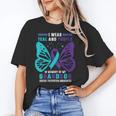 I Wear Teal And Purple In Memory Of My Grandson Unisex T-Shirt I Wear Teal And Purple In Memory Of My Grandson Unisex T-Shirt