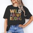Wild About Reading Book Animal Children's Book Lover Teacher Unisex T-Shirt