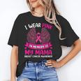 Wings Breast Cancer Shirt I Wear Pink In Memory Of My Mama Unisex T-Shirt