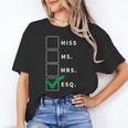 Woman Law School Lawyer Graduation Attorney Unisex T-Shirt