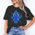 Yk2 Grunge Earthy Blue Cat With Stars Tomboy 90s Nostalgia Unisex T-Shirt Yk2 Grunge Earthy Blue Cat With Stars Tomboy 90s Nostalgia Unisex T-Shirt