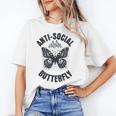 Anti-Social Butterfly Awkward Introvert Homebody Humor Unisex T-Shirt