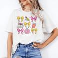 Apple Coquette Bow Books First Day Of School Back To School Unisex T-Shirt Apple Coquette Bow Books First Day Of School Back To School Unisex T-Shirt