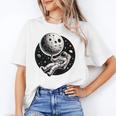 Astronaut Aesthetic Holding Moon Balloon Planets Introvert Unisex T-Shirt