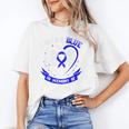 Blue In Memory Of Grandson Colon Cancer Awareness Shirts Premium Unisex T-Shirt
