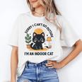 Cat Shirt Introvert Sorry I Can’t Go I’m An Indoor Cat Unisex T-Shirt