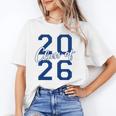 Class Of 2026 Graduation Varsity Navy Blue Letters Premium Tri-Blend Unisex T-Shirt