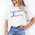 Colon Cancer Awareness Month Memory Loss Blue Ribbon Unisex T-Shirt