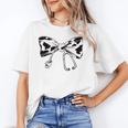 Cow Print Bow And Stethoscope Nurse RN Graduation Coquette Unisex T-Shirt