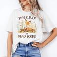 Cute Fox Stay Clever Read Books For Librarian Or Bookworm Unisex T-Shirt
