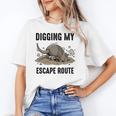 Digging My Escape Route Armadillo Introvert Humor Unisex T-Shirt