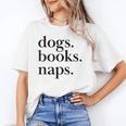 Dogs Books Naps Lovers Unisex T-Shirt