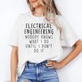 Electrical Engineering Tees Women's Electrical Engineer Modern Classic Casual Small Graduation T-Shirt Unisex T-Shirt