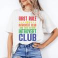 First Rule Of Introvert Club Is There Is No Introvert Club Raglan Baseball Tee Unisex T-Shirt First Rule Of Introvert Club Is There Is No Introvert Club Raglan Baseball Tee Unisex T-Shirt