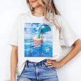 Frutiger Aero Aesthetic Tech Bubble Tea Boba Milktea Fishes Raglan Baseball Tee Unisex T-Shirt Frutiger Aero Aesthetic Tech Bubble Tea Boba Milktea Fishes Raglan Baseball Tee Unisex T-Shirt