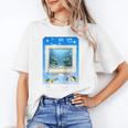 Frutiger Aero Aesthetic Tech Computer Aquarium Tarot Card Raglan Baseball Tee Unisex T-Shirt