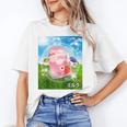 Frutiger Aero Aesthetic Tech Kawaii Strawberry Milk Fishes Raglan Baseball Tee Unisex T-Shirt Frutiger Aero Aesthetic Tech Kawaii Strawberry Milk Fishes Raglan Baseball Tee Unisex T-Shirt