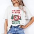 Give Me Coffee And Holiday Movies Introvert Christmas Unisex T-Shirt Give Me Coffee And Holiday Movies Introvert Christmas Unisex T-Shirt