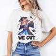We Out Graduate Dabbing Anime Girl Grad Graduation Unisex T-Shirt