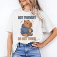 Grouchy Capybara Not Friendly Do Not Touch Introvert Premium Tri-Blend Unisex T-Shirt