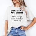 Introvert “You Read My Shirt” Tee T-Shirt Unisex T-Shirt Introvert “You Read My Shirt” Tee T-Shirt Unisex T-Shirt