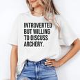 Introverted Archer Archery Introvert Unisex T-Shirt
