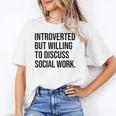 Introverted Caseworker Social Work Introvert Unisex T-Shirt Introverted Caseworker Social Work Introvert Unisex T-Shirt