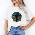 Just Me And My Yeti Retro Sunset Mountain Hiking Introvert Unisex T-Shirt Just Me And My Yeti Retro Sunset Mountain Hiking Introvert Unisex T-Shirt