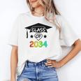 K -12th Grade Hand Prints Space Graduation Class Of 2034 Unisex T-Shirt