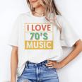 I Love 70's Music Retro Style Nostalgia Vibe 1970 70's Party Premium Tri-Blend Unisex T-Shirt