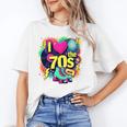 I Love The 70s Retro Cassette Roller Vinyl Nostalgia Vibes Premium Tri-Blend Unisex T-Shirt