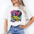 I Love The 70s Vintage Cassette Roller Vinyl Nostalgia 70s Premium Tri-Blend Unisex T-Shirt