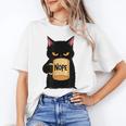 Nope Coffee Cat – Introvert Humor Monday Kitty Unisex T-Shirt Nope Coffee Cat – Introvert Humor Monday Kitty Unisex T-Shirt