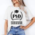 PHD Survivor T-Shirt Graduation Student Teacher For Men Women Kids Unisex T-Shirt
