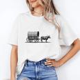 Please Be Patient I'm From The 1900s Oxen And Wagon Premium Unisex T-Shirt Please Be Patient I'm From The 1900s Oxen And Wagon Premium Unisex T-Shirt