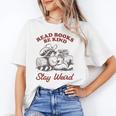 Read Books Be Kind Stay Weird Bookish Cowboy Reading Raccoon Unisex T-Shirt
