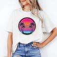 Retro 80s Synthwave Sunset & Palm Trees Retro Nostalgia 80s Unisex T-Shirt