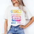 Retro Girls Just Wanna Have Fun Nostalgia 1980s 80's Premium Tri-Blend Unisex T-Shirt