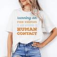 Running On Fish Keeping Social Introvert Humor Vintage Unisex T-Shirt Running On Fish Keeping Social Introvert Humor Vintage Unisex T-Shirt
