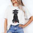 Russian Terrier Dog Graduation Cap Graduate Owner Grad Unisex T-Shirt