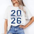 Senior 2026 Graduation Varsity Navy Blue On The Back Unisex T-Shirt