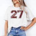 Senior 2027 Maroon Senior Class Of 27 Jersey Graduation Unisex T-Shirt