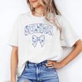 Senior Class Of 2026 Graduation Girly Floral Coquette Bow Unisex T-Shirt