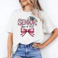 Senior Class Of 2027 Coquette Pink Bow Graduation 2027 Girls Unisex T-Shirt