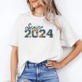 Senior Graduation Class Of 2024 Cute Senior 2024 Flowers Unisex T-Shirt