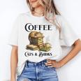 Sleeping Cat And Books With Coffee Lover Unisex T-Shirt Sleeping Cat And Books With Coffee Lover Unisex T-Shirt