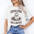 Socializing Was a Mistake Prairie Dog Introverts Humor Unisex T-Shirt Socializing Was a Mistake Prairie Dog Introverts Humor Unisex T-Shirt