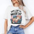 Sorry I Can’t Go I’m An Indoor Cat Couch Introvert Cat Unisex T-Shirt