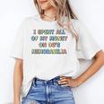 I Spent All My Money On 90's Memorabilia Nostalgia & Retro Premium Tri-Blend Unisex T-Shirt